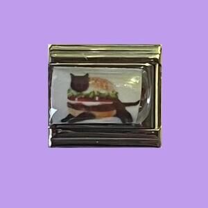 Cat burger charm